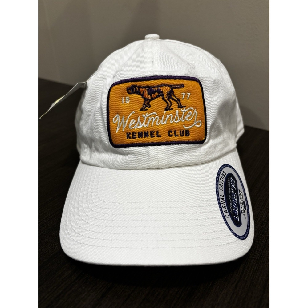 Kate Lord Westminster Kennel Club Women's White Baseball Cap Embroidered Dogs OS